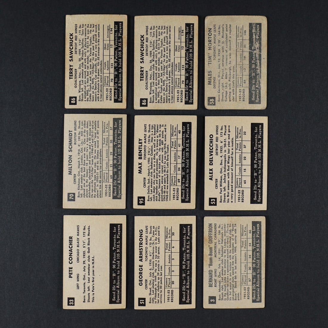 1952-1953 Parkhurst Partial Set (59/105) w/ 14 Extras - 2