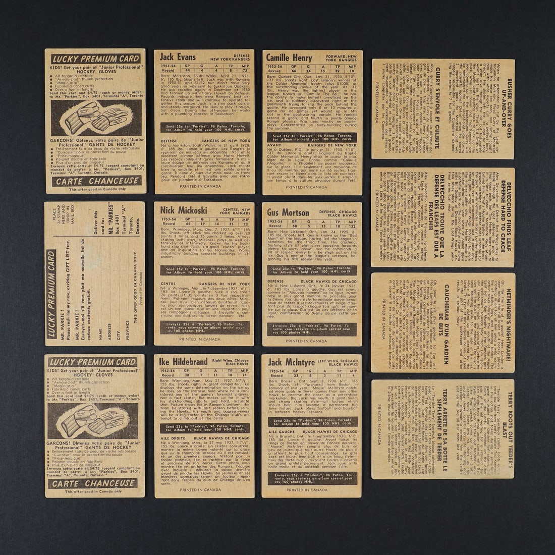 1954 Parkhurst Partial Set (58/100) - 10
