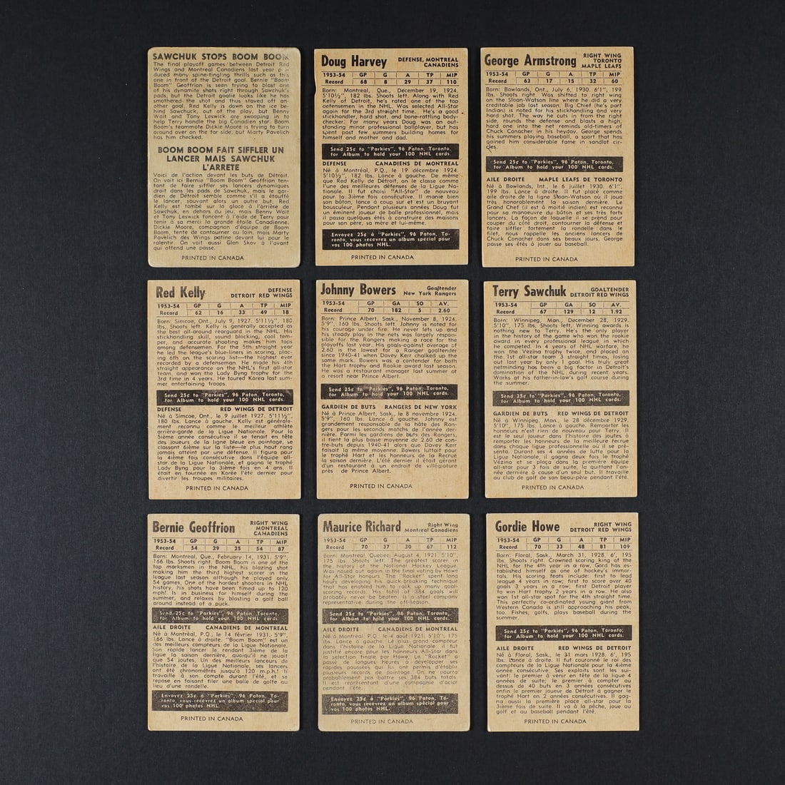 1954 Parkhurst Partial Set (58/100) - 2