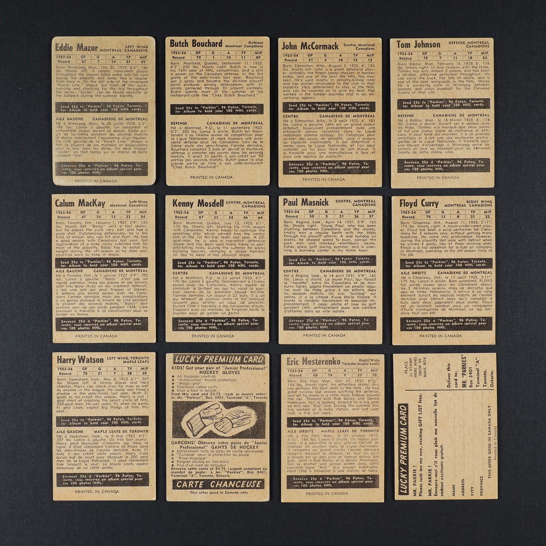 1954 Parkhurst Partial Set (58/100) - 4