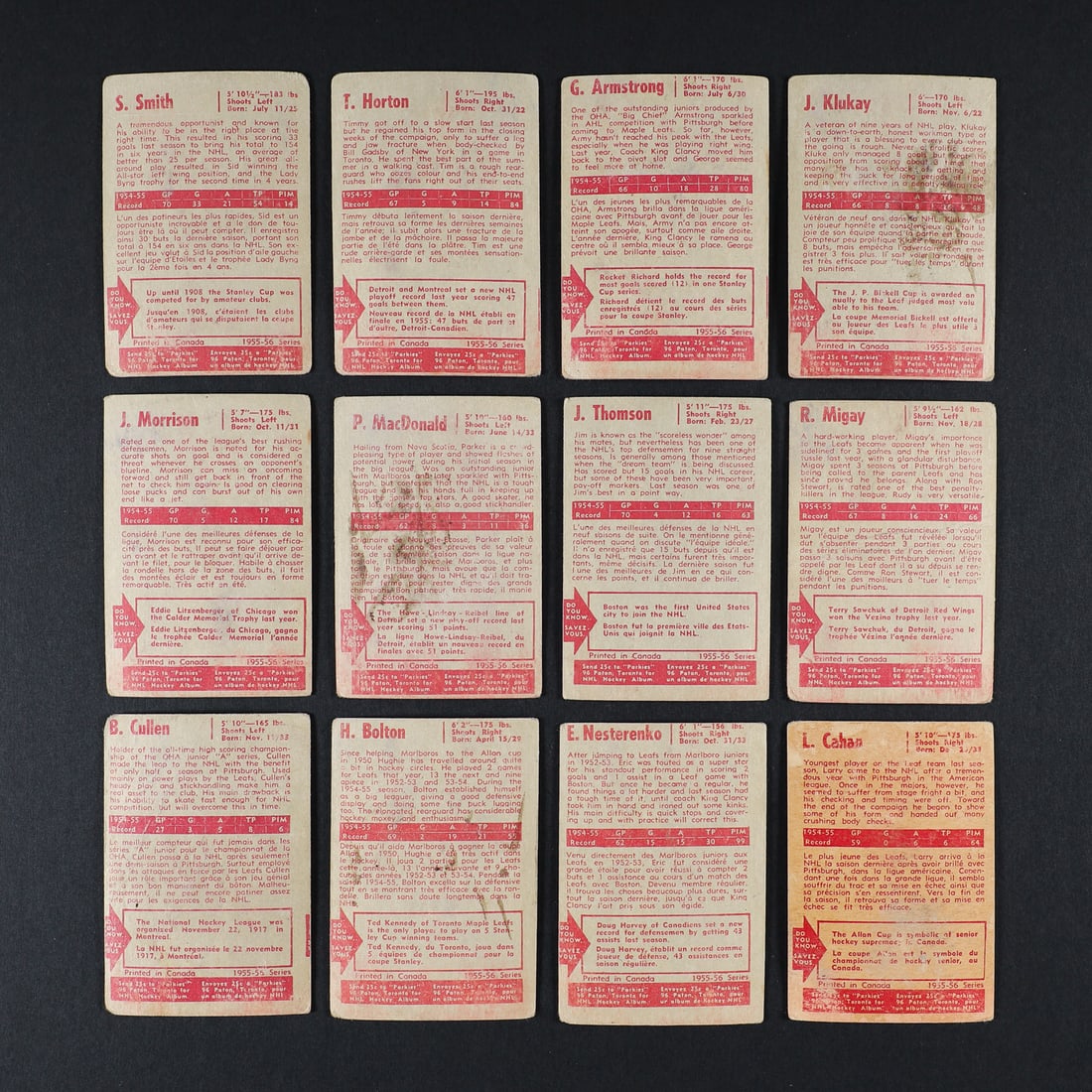 1955 Parkhurst Partial Set (53/79) - 2