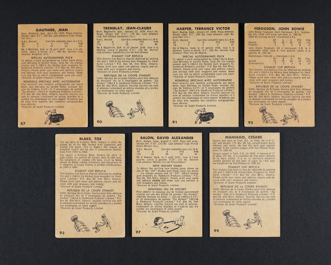 1963-1964 Parkhurst Partial Set (76/99) - 14