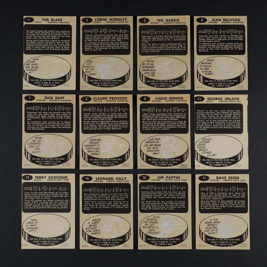 1965-1966 Topps Hockey Partial Set (85/128) w/ 29 Extras - 4