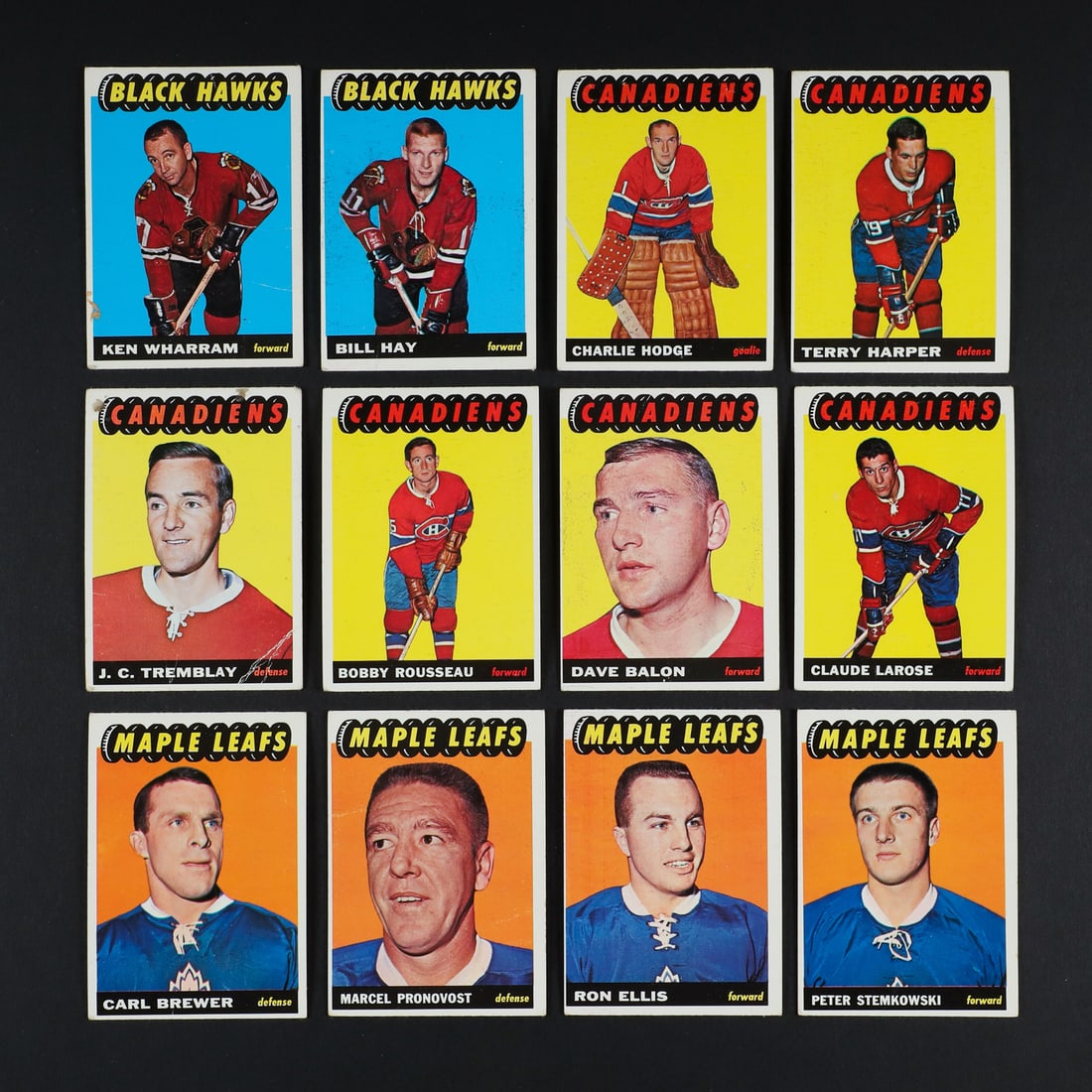 1965-1966 Topps Hockey Partial Set (85/128) w/ 29 Extras - 9