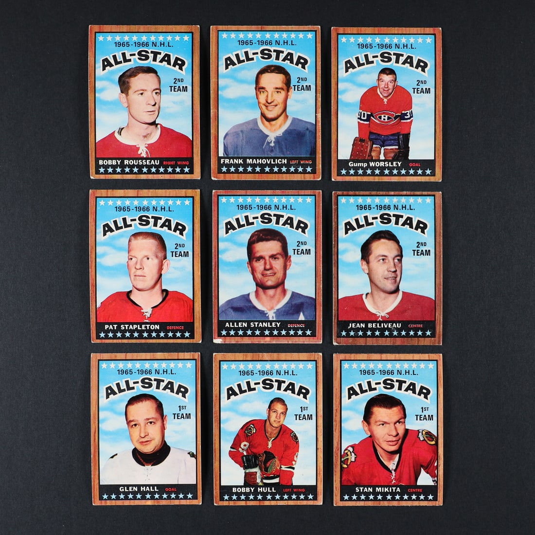 1966-1967 Topps Partial Set (125/132) w/ Orr - 10