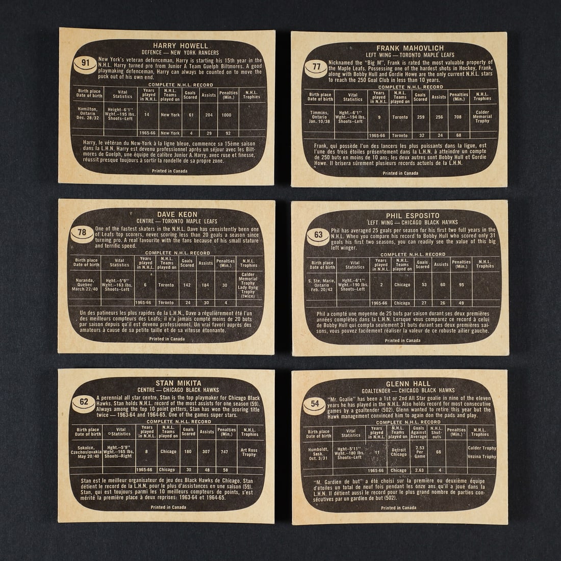 1966-1967 Topps Partial Set (125/132) w/ Orr - 7