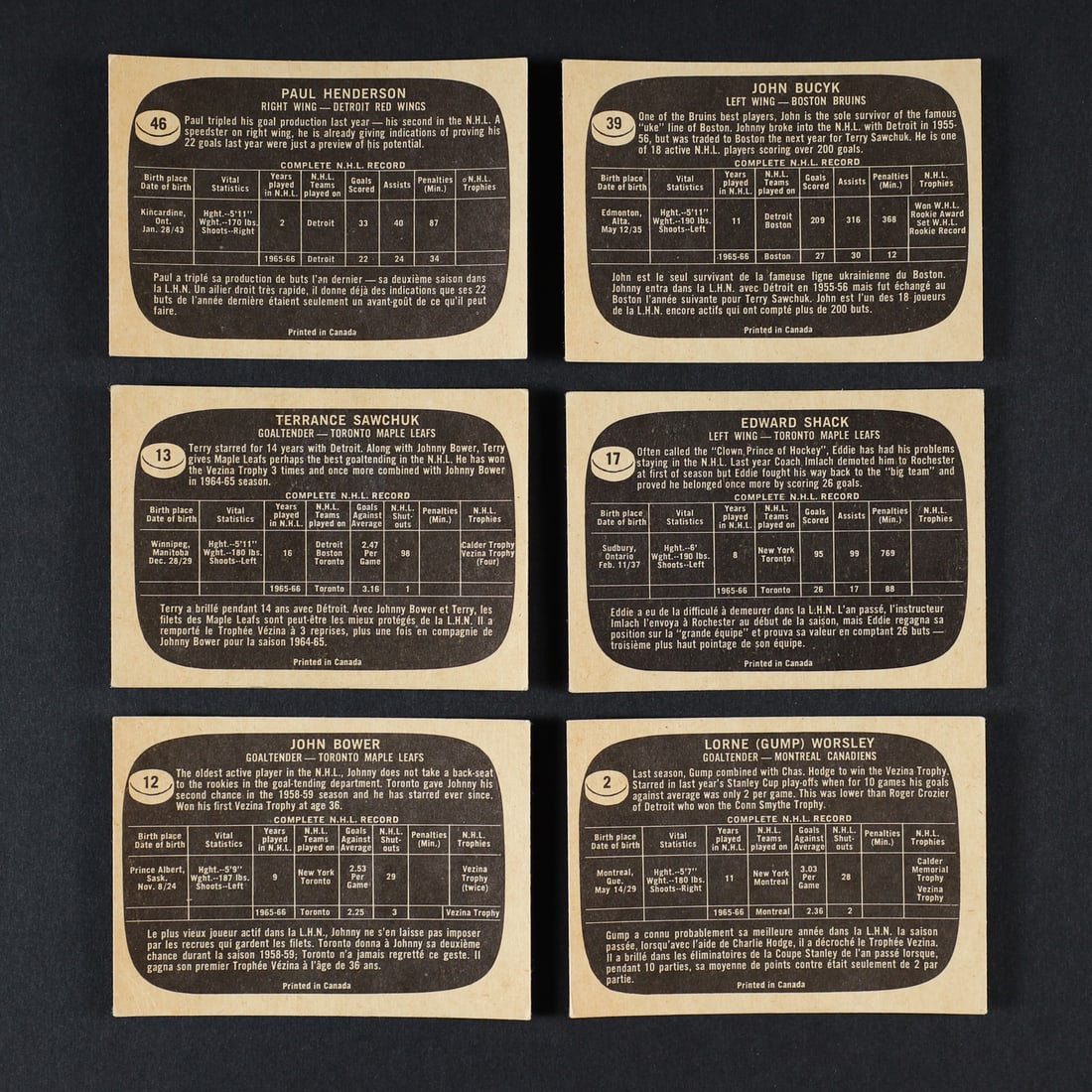 1966-1967 Topps Partial Set (125/132) w/ Orr - 9