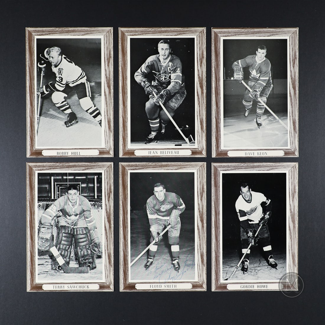 Group of Wood Grain Beehives (96): The Beehive hockey card promotion, run by the St. Lawrence Starch Co., allowed hockey fans to send in proof of purchase of one of the company's many products and receive a coveted player image of an N