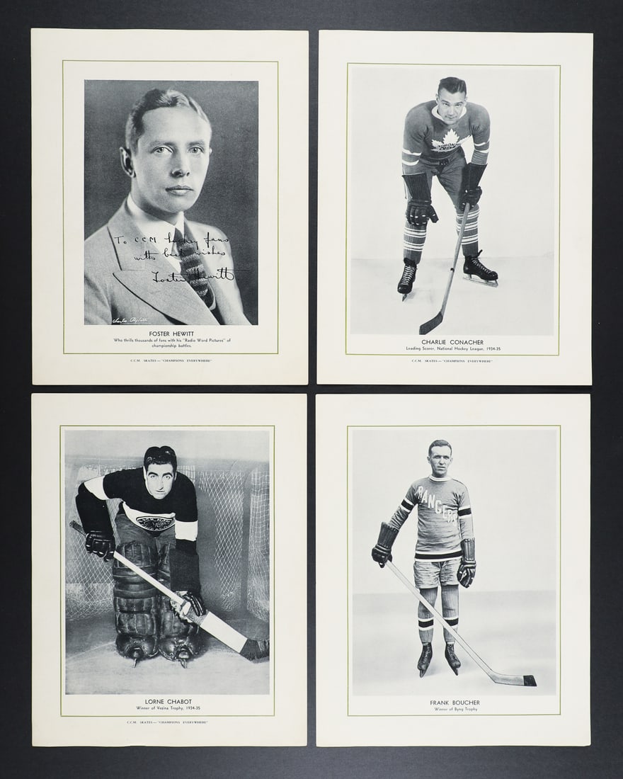 1933-1936 CCM Complete Grey, Blue, Brown, and Green Border Picture Sets - 11