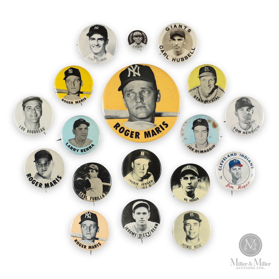 1910-1960 Baseball Pins (18) (1 of 2)
