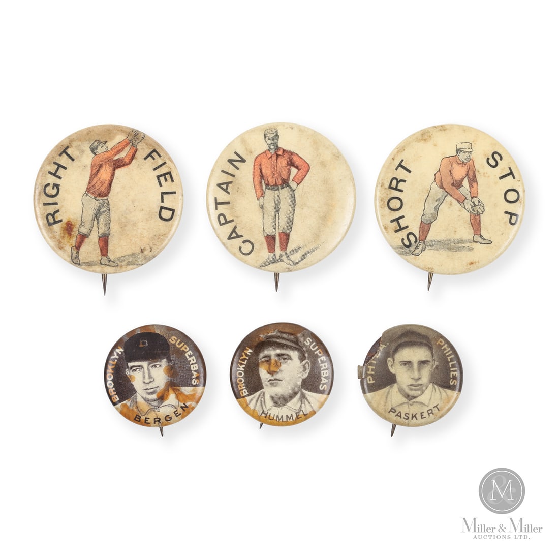 Early Baseball Pinbacks (5) (1 of 5)