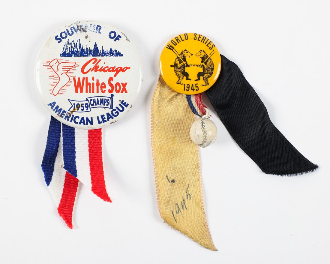 1930s-1950s MLB Championship Pins (5) - 2