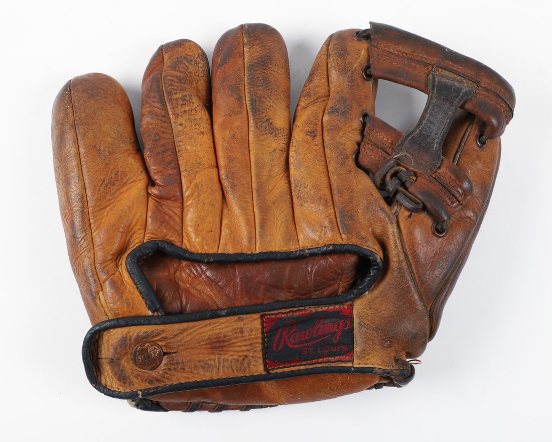 Early Baseball Mitts and Bats (12) - 11