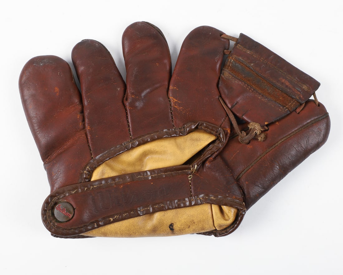 Early Baseball Mitts and Bats (12) - 13