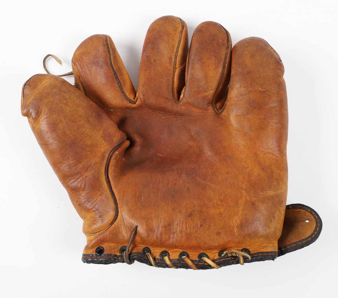 Early Baseball Mitts and Bats (12) - 8