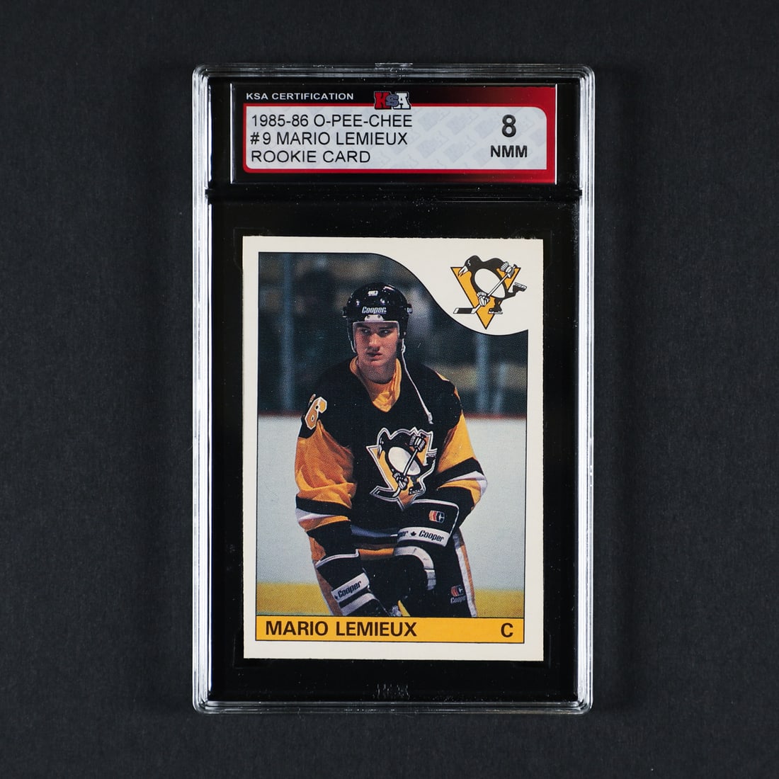 1985-1986 O-Pee-Chee #9 Mario Lemieux and Box Bottom - 2
