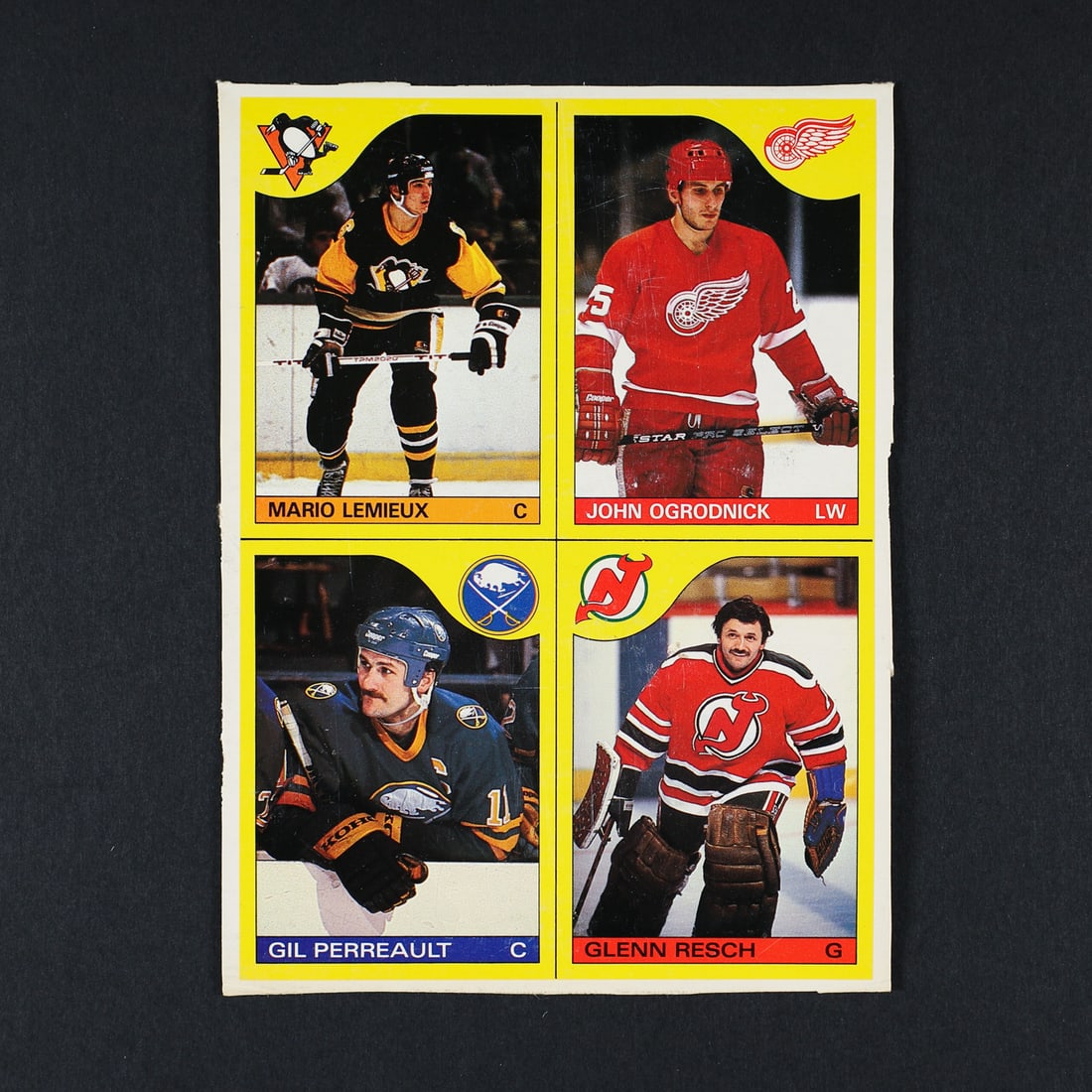 1985-1986 O-Pee-Chee #9 Mario Lemieux and Box Bottom - 4