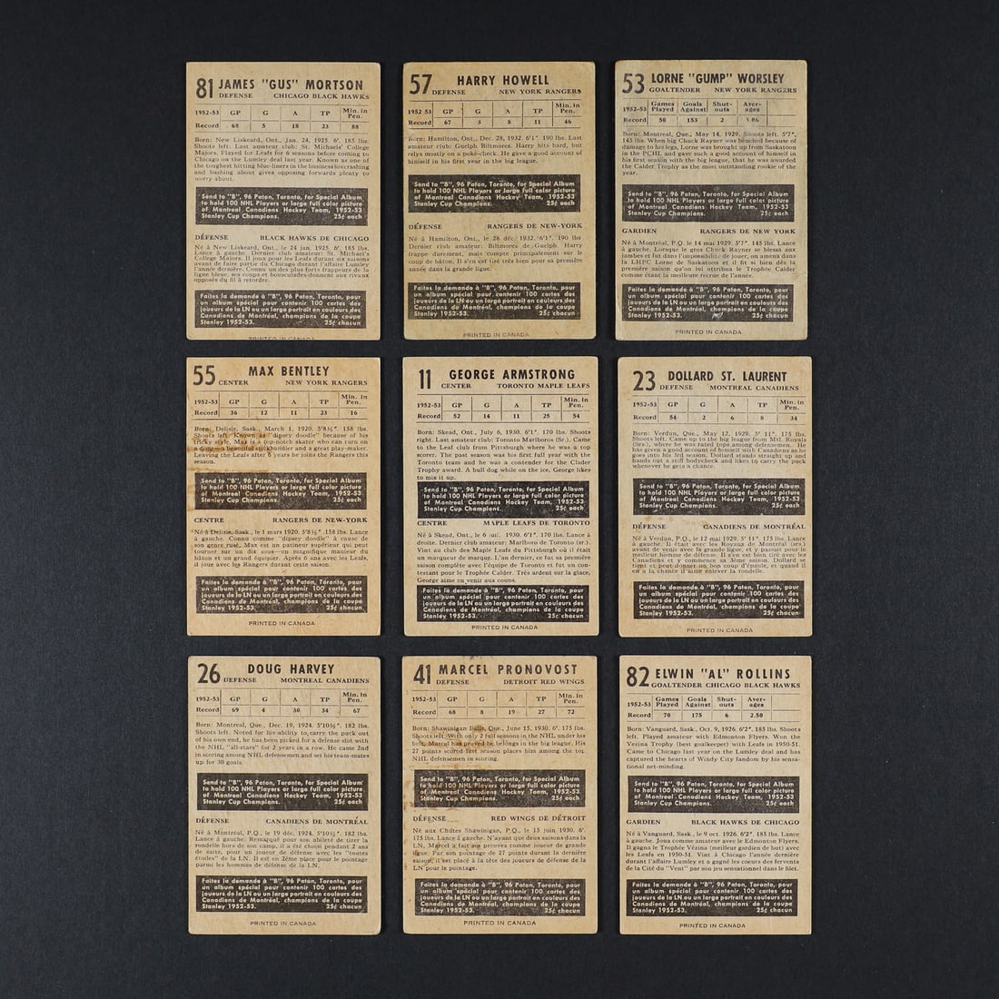 1953-1954 Parkhurst Grouping (36) - 2