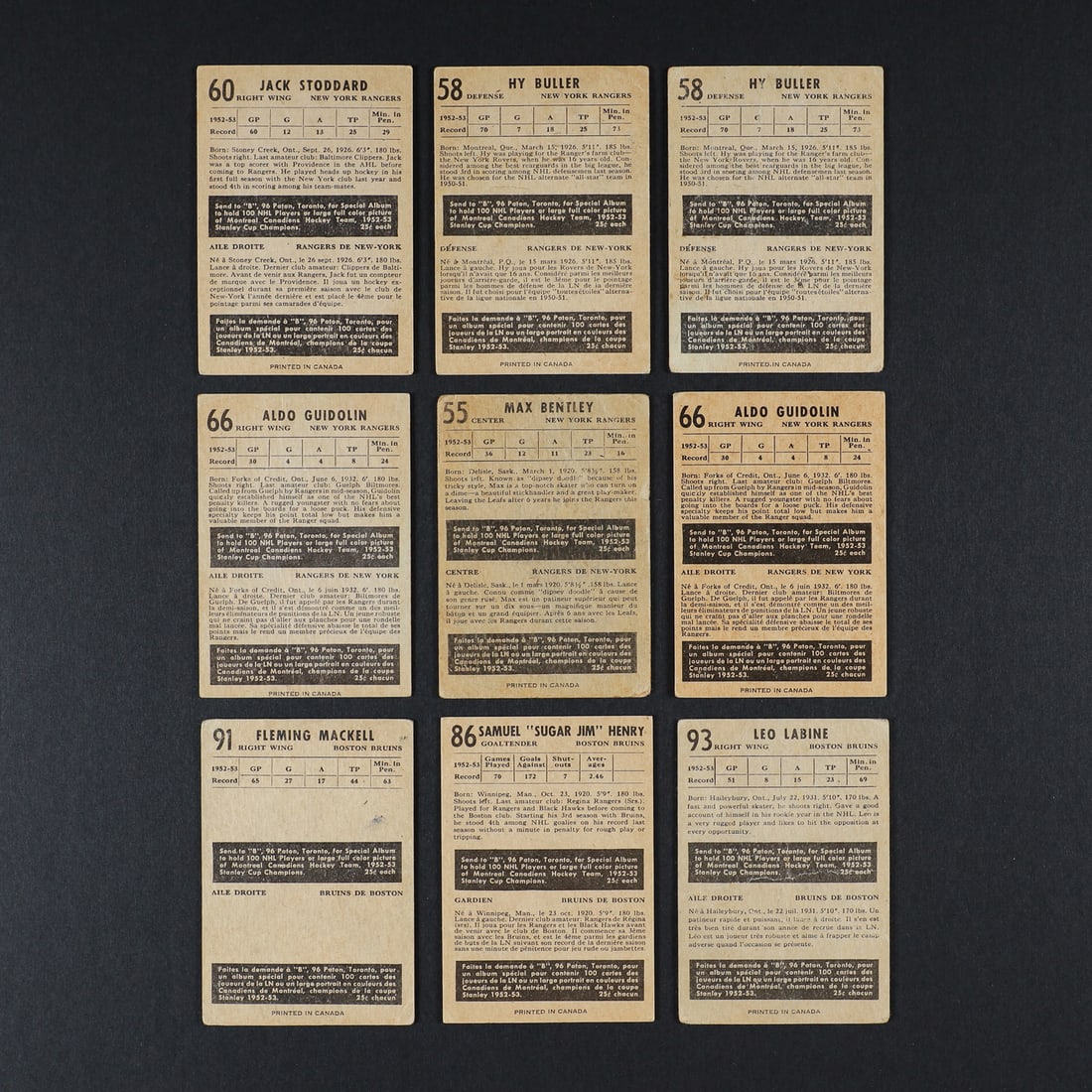 1953-1954 Parkhurst Grouping (36) - 4