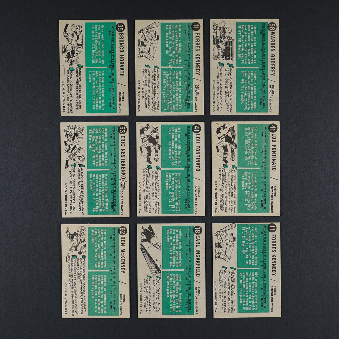 1950s-1960s Hockey Card Group (56) - 4