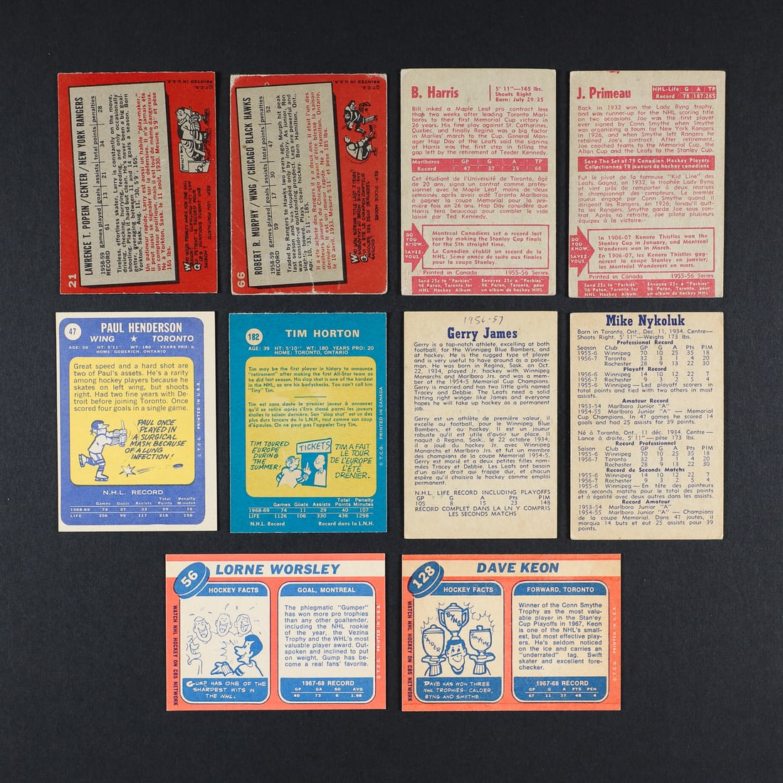 1950s-1960s Hockey Card Group (56) - 6