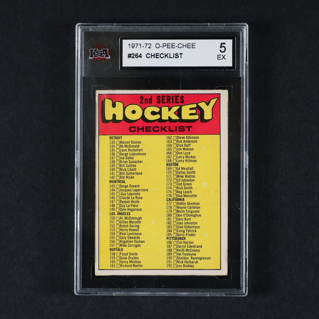 1969-1971 Trio of Unmarked O-Pee-Chee Checklist - 2