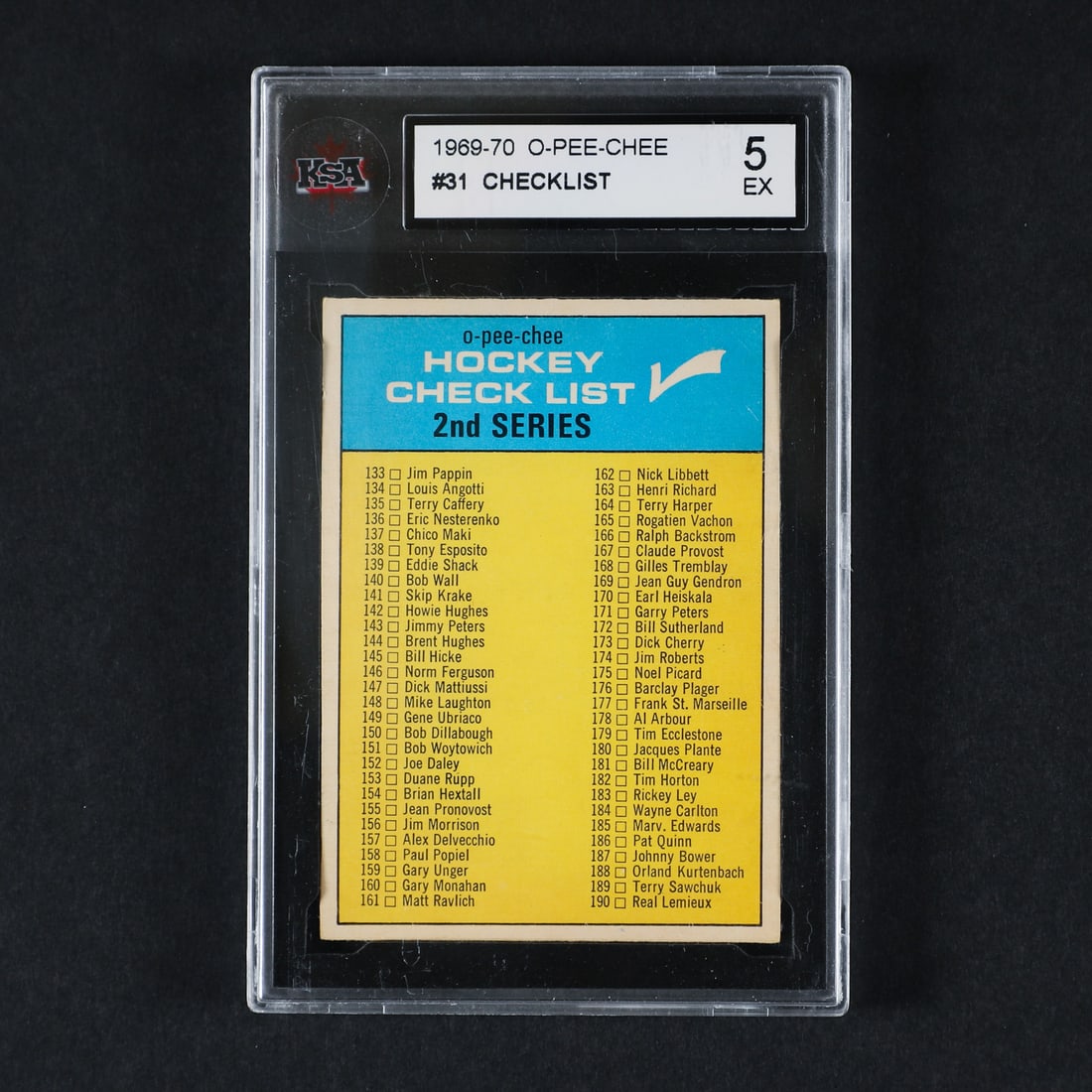 1969-1971 Trio of Unmarked O-Pee-Chee Checklist - 4