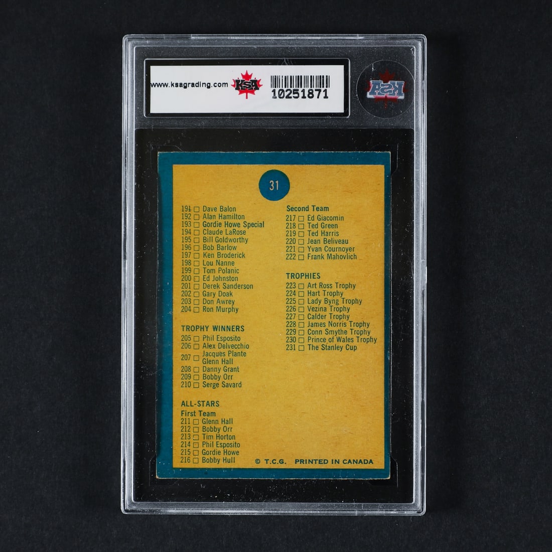1969-1971 Trio of Unmarked O-Pee-Chee Checklist - 5