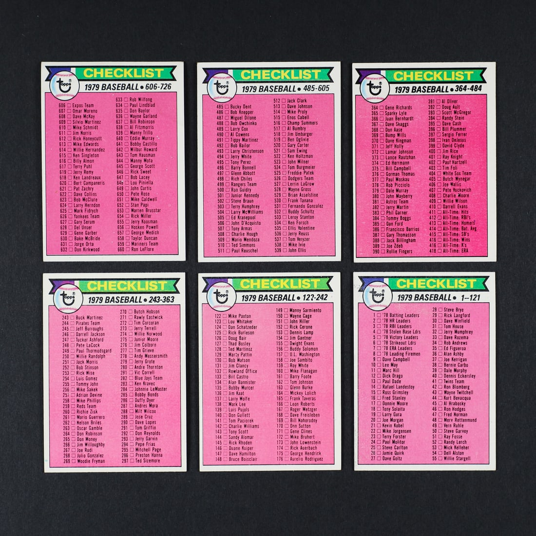1979 Baseball Complete Set (726/726) - 7