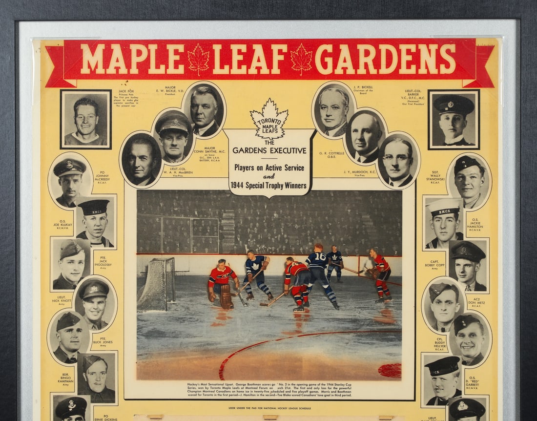 1945 Toronto Maple Leafs Calendar Page - 2