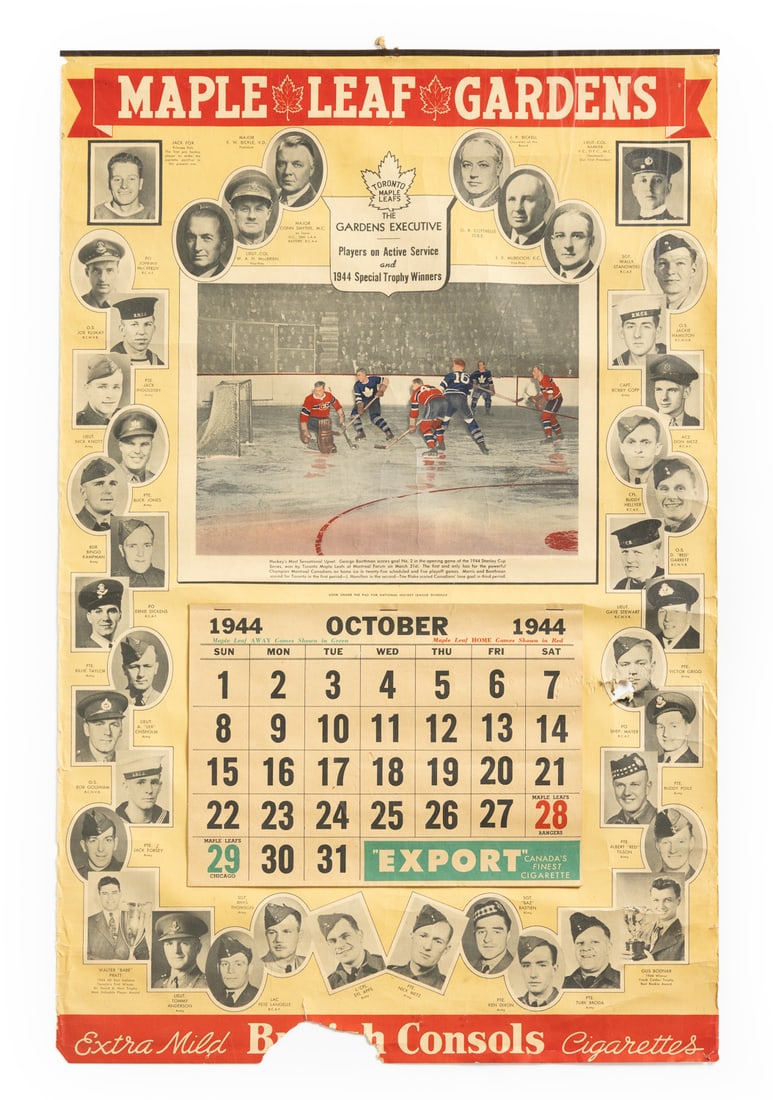 1944-1950 Forum and Gardens Hockey Calendars (4) - 11
