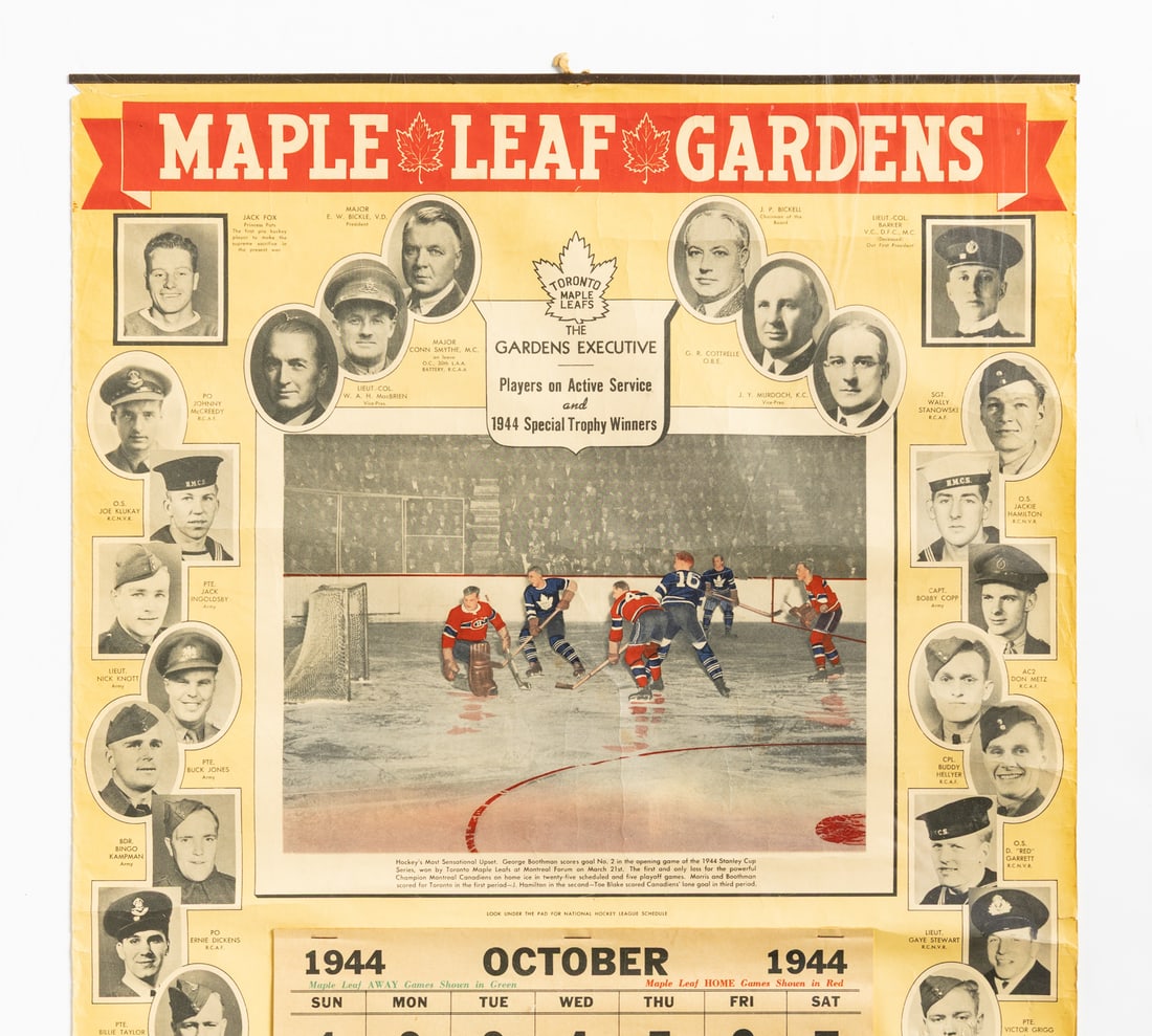 1944-1950 Forum and Gardens Hockey Calendars (4) - 13