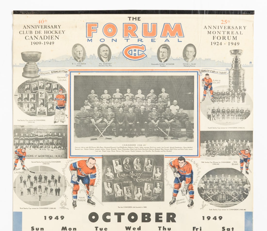 1944-1950 Forum and Gardens Hockey Calendars (4) - 4