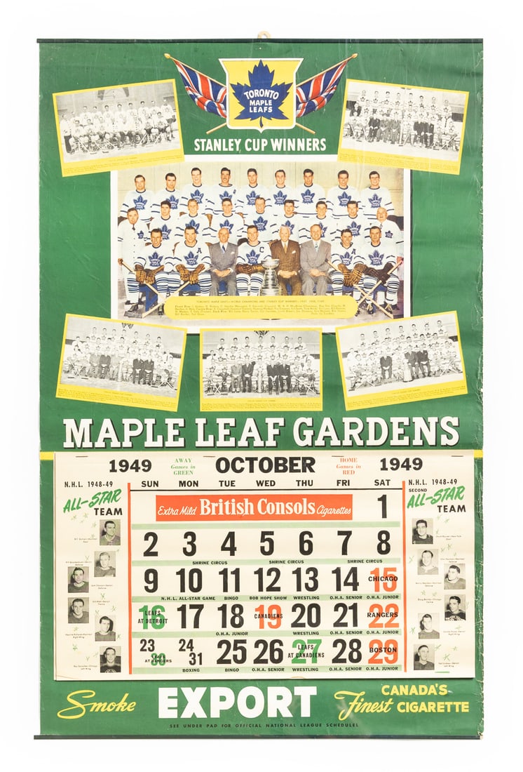 1944-1950 Forum and Gardens Hockey Calendars (4) - 8