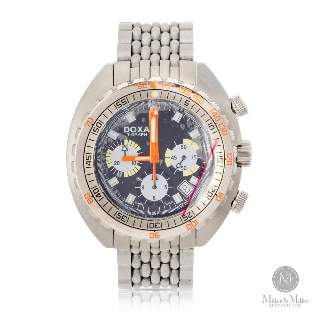 Doxa, Ref. LE 119/250 Sub 600 T-Graph Sharkhunter: Swiss. Stainless steel. DOXA gained legendary status in the 1960s for its specialized dive watches, particularly those designed with the input of Jacques Cousteau. This SUB 600 T-Graph is a profession