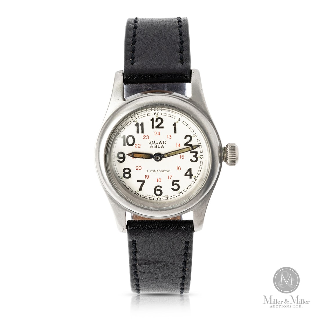 Rolex, WWII Era Ref. 2784 Solar Aqua: Swiss. Stainless steel. This historic stainless steel Oyster is a true collector’s piece, featuring a caseback inscribed for a member of the Royal Canadian Engineers. It utilizes a 17-ruby jewel man