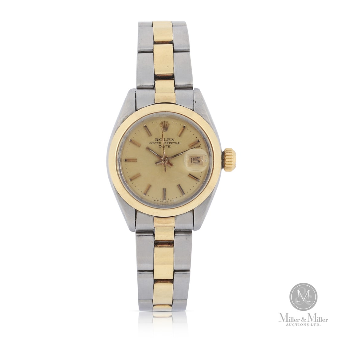 Rolex, Ref. 6917 Oyster Perpetual Date: Swiss. 18K Yellow gold. Stainless steel. The Reference 6917, SN6241866, is the quintessential ladies' Rolex, defining the "two-tone" Rolesor aesthetic that remains a cornerstone of the brand’s luxur
