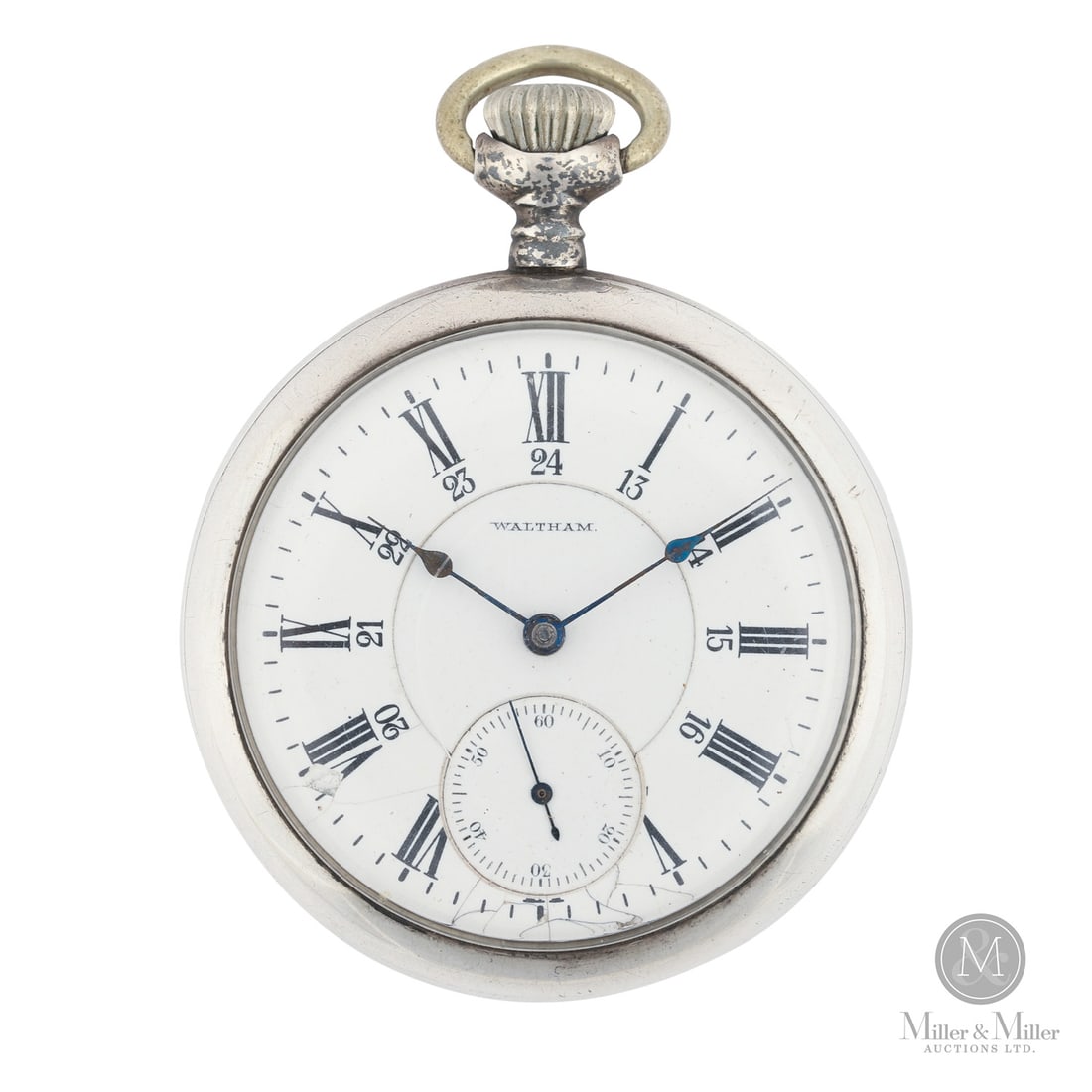 Waltham, 18S 21J Canadian Pacific Railway: American. Sterling silver. This exceptional Waltham CPR Railroad Watch is a historically significant timepiece, specifically produced for the Canadian Pacific Railway. Housed in a sterling silver open