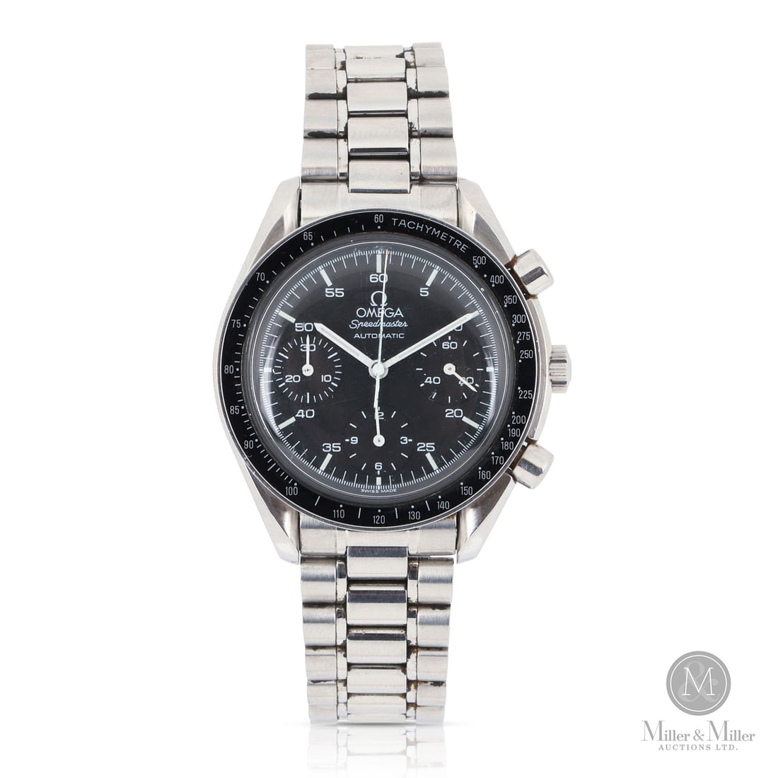 Omega, Ref. 3510.50 Speedmaster "Reduced": Swiss. Stainless steel. The Omega Speedmaster Reduced (Ref. 3510.50, SN 56797781) is a more compact, automatic alternative to the classic Professional "Moonwatch". Originally introduced in 1988, this