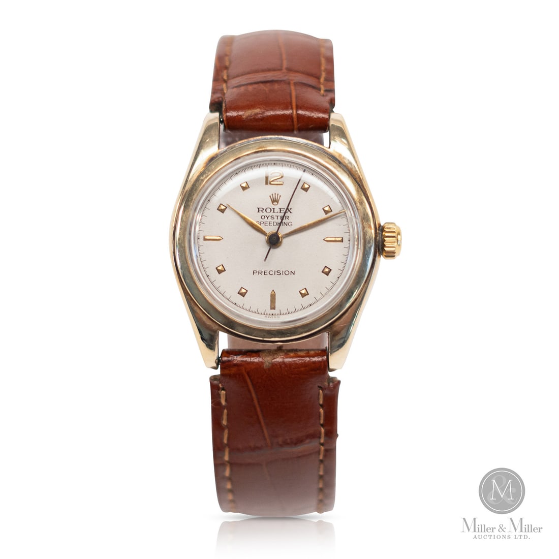 Rolex, Ref. 6066 Oyster Speedking: Swiss. Gold-filled with stainless steel caseback. The Speedking is a historic mid-century reference that earned its reputation for durability on the wrists of Canadian and British soldiers during WWII