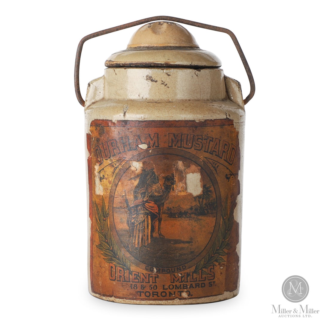 Durham Mustard, Toronto, Glassworks London Jar: Size 7" x 3 7/8" base diameter. Medium Stoneware.