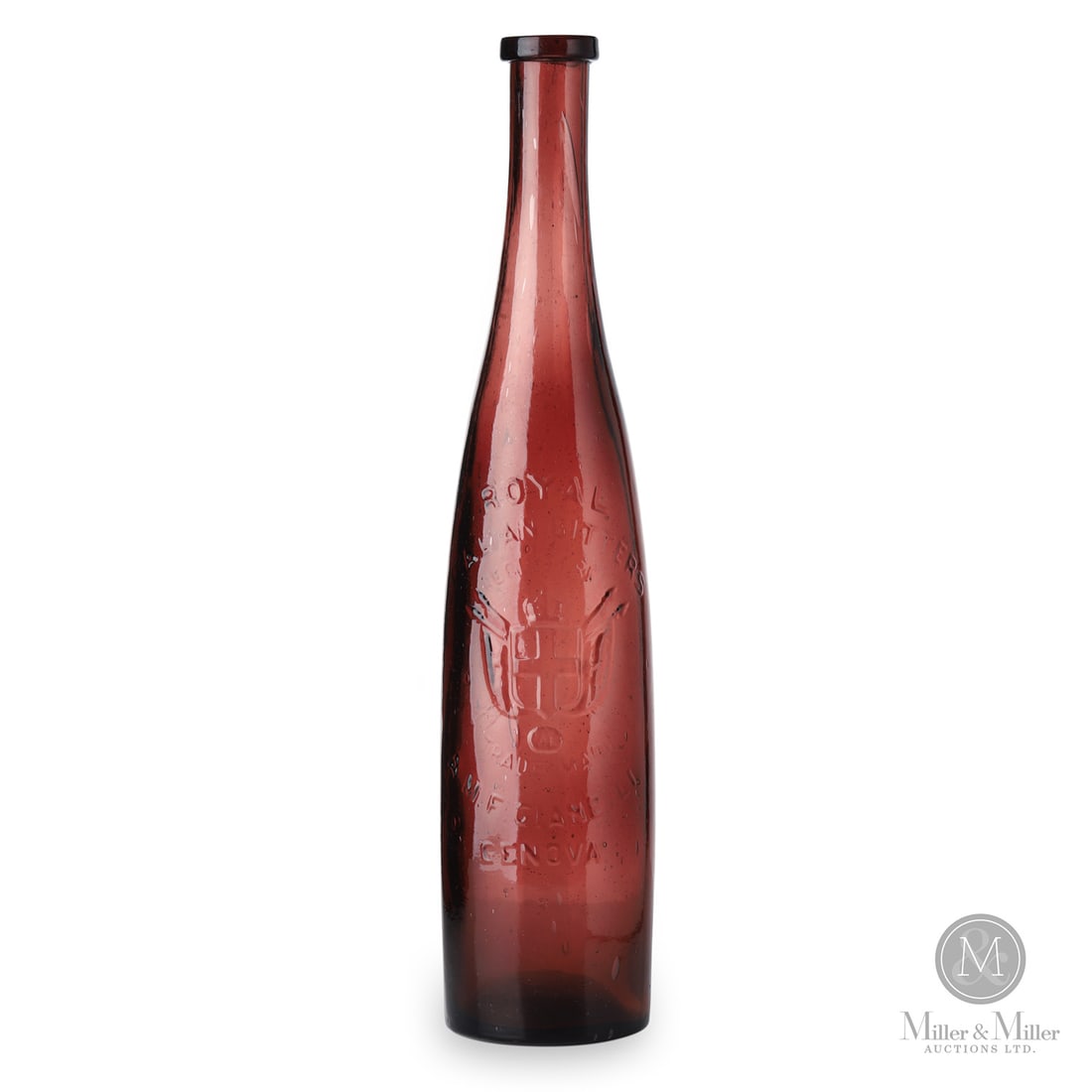 Royal Italian Bitters (Montreal): Size 13 1/2" x 2 7/8" (diameter of base). Medium Glass.