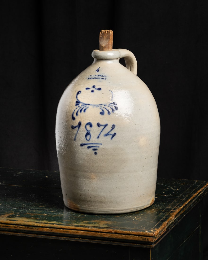 Harback, Kingston, 1874 Dated, 4 Gal Jug - 11
