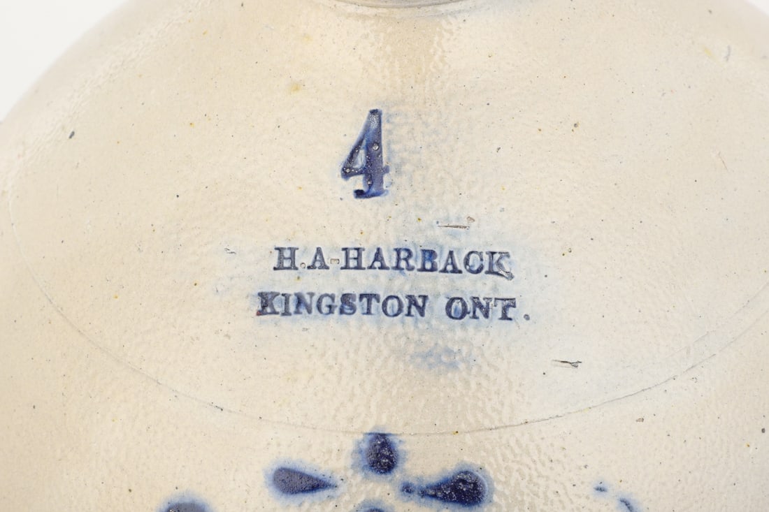 Harback, Kingston, 1874 Dated, 4 Gal Jug - 2