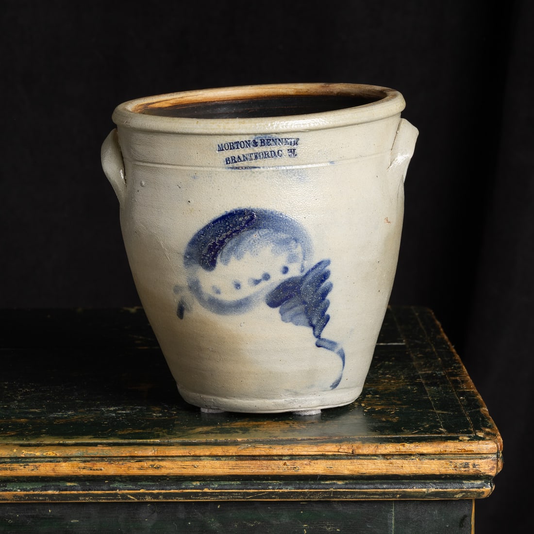 Morton & Bennett, Brantford CW, 1 Gal Cream Crock - 10