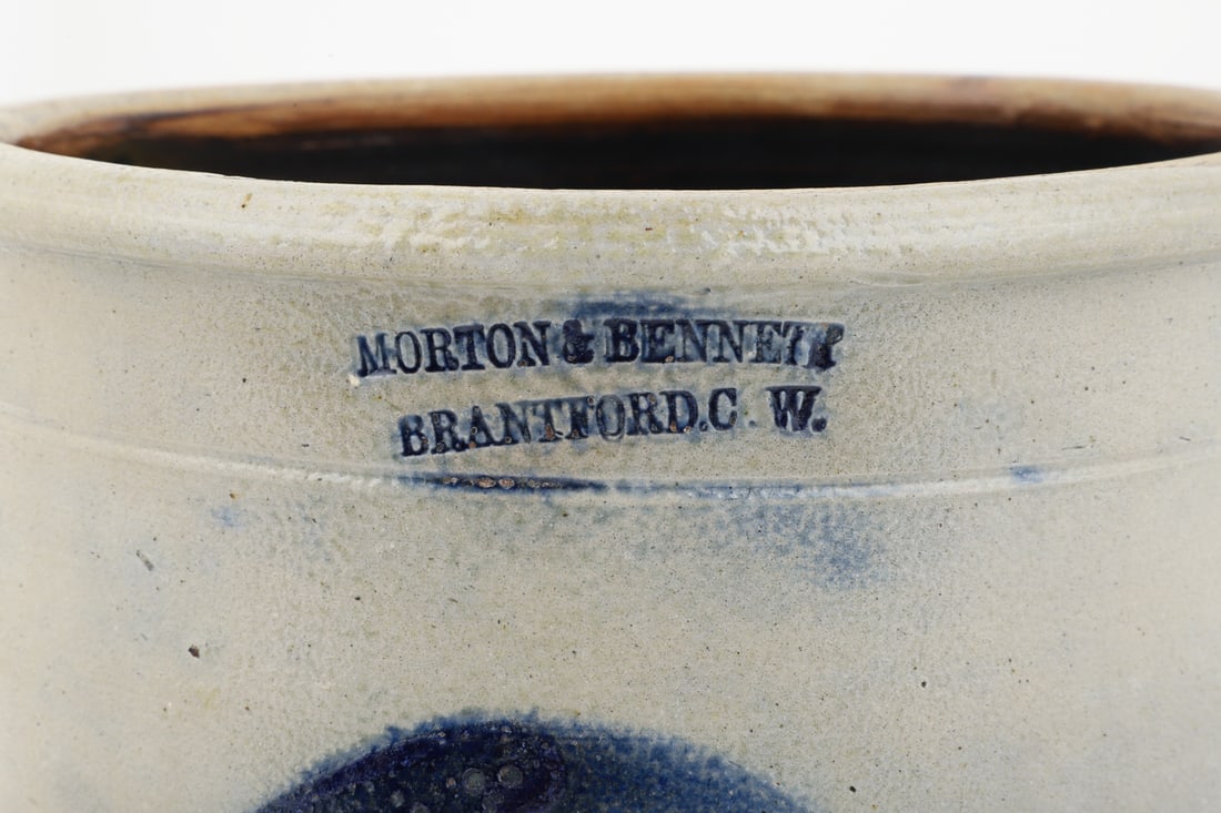 Morton & Bennett, Brantford CW, 1 Gal Cream Crock - 2
