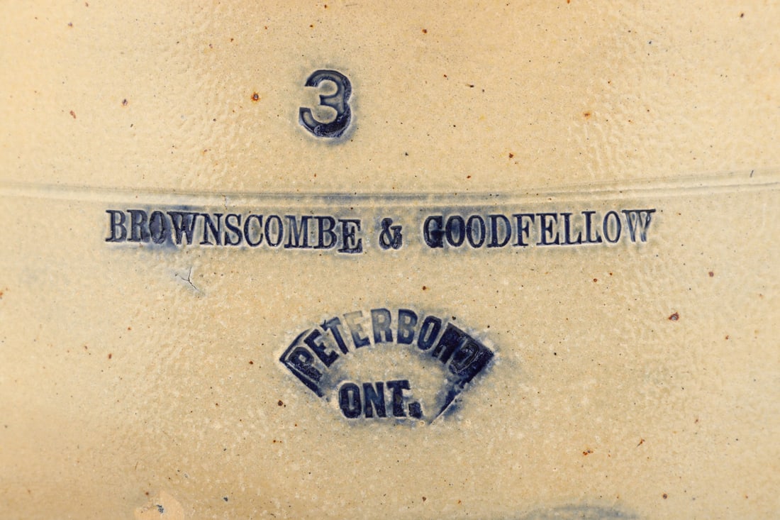 Brownscombe & Goodfellow, Peterborough, 3 Gal Cream Crock - 2