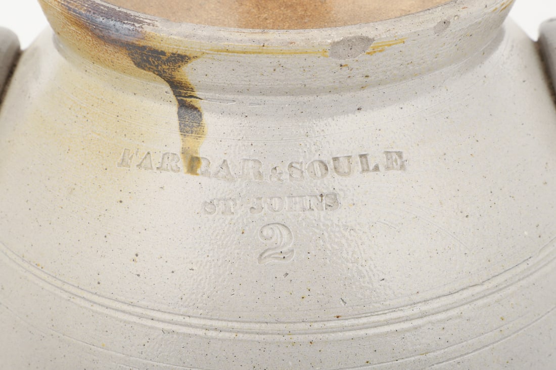 Farrar & Soule, St. Johns (Canada East), 2 Gal Cream Crock - 2