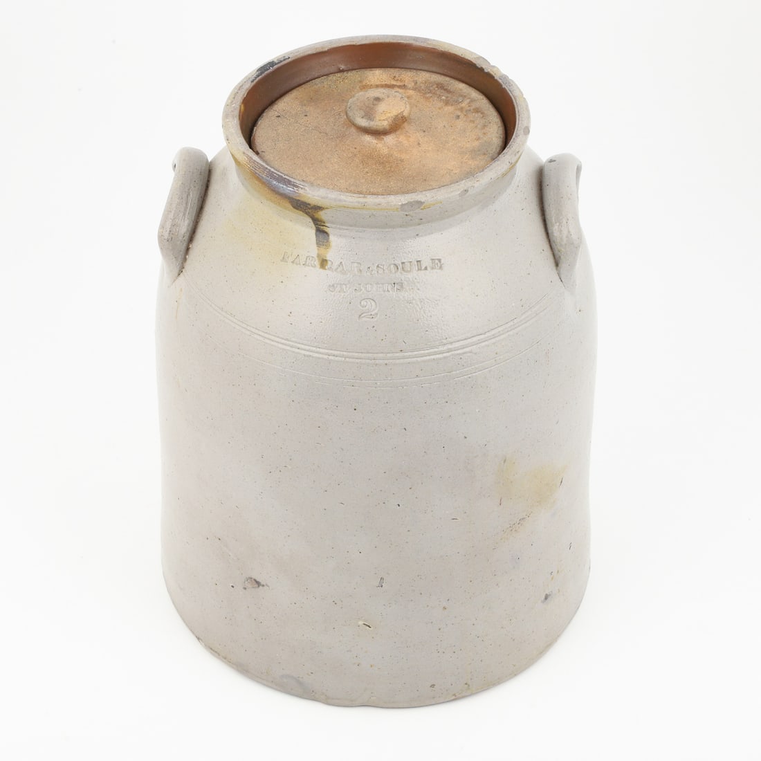 Farrar & Soule, St. Johns (Canada East), 2 Gal Cream Crock - 3