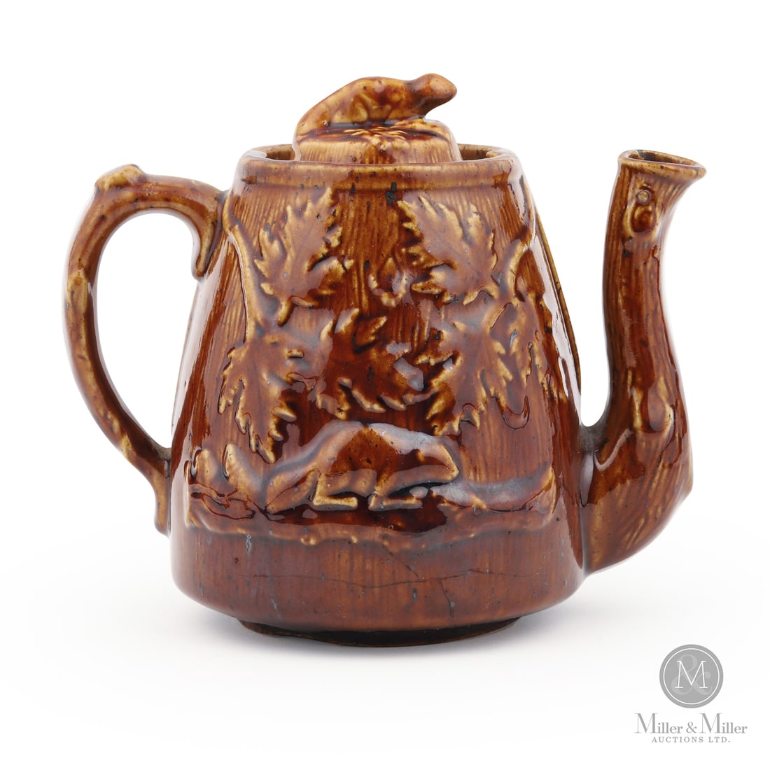 Brantford Beaver Teapot: Size 6" x 7" x 5". Medium Stoneware.